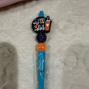 Colorful Coffee-Themed Pen